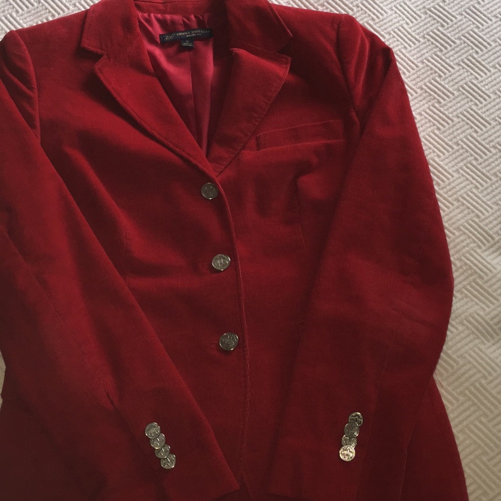 Brooks Brothers 346 Milano Fit red jacket